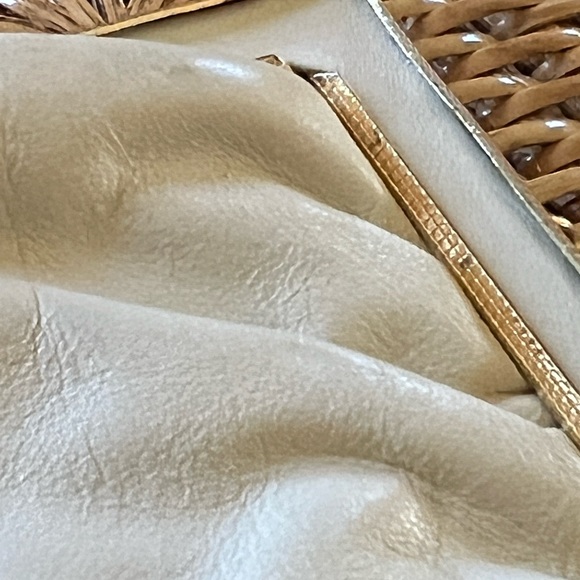 Mid Century Designer Bags. Formal Beaded and Leather Bags. 1950s Evening Clutch - Picture 8 of 9